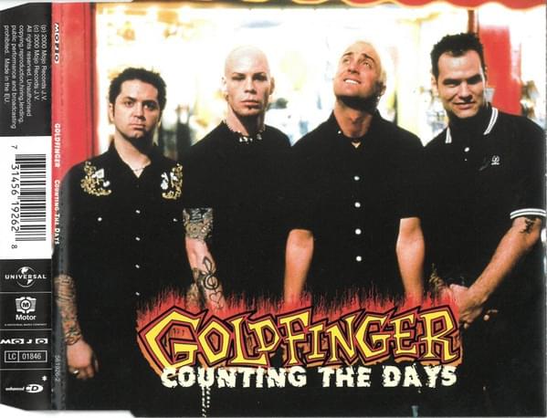 Album cover art for "Counting the Days" by Goldfinger