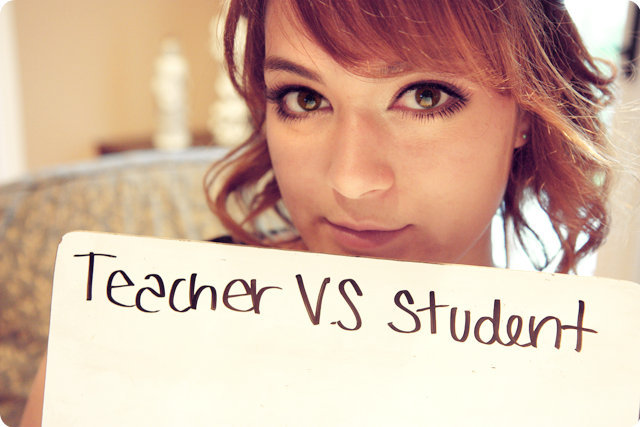 Album cover art for "Student Vs. Teacher" by Mega Ran & Matthew Weiss & MC Chris