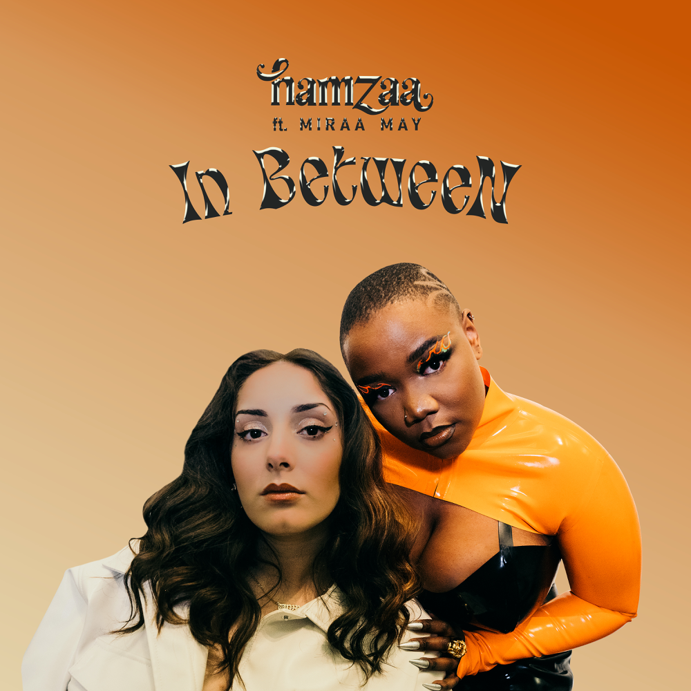 Album cover art for "IN BETWEEN" by Hamzaa & Miraa May