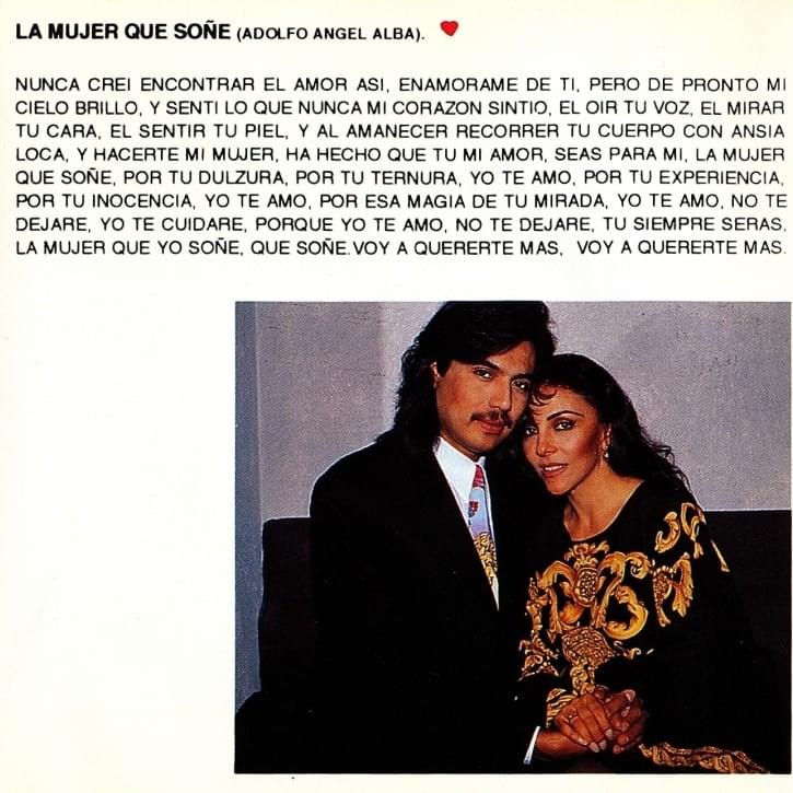 Album cover art for "La Mujer Que Soñe" by Los Temerarios