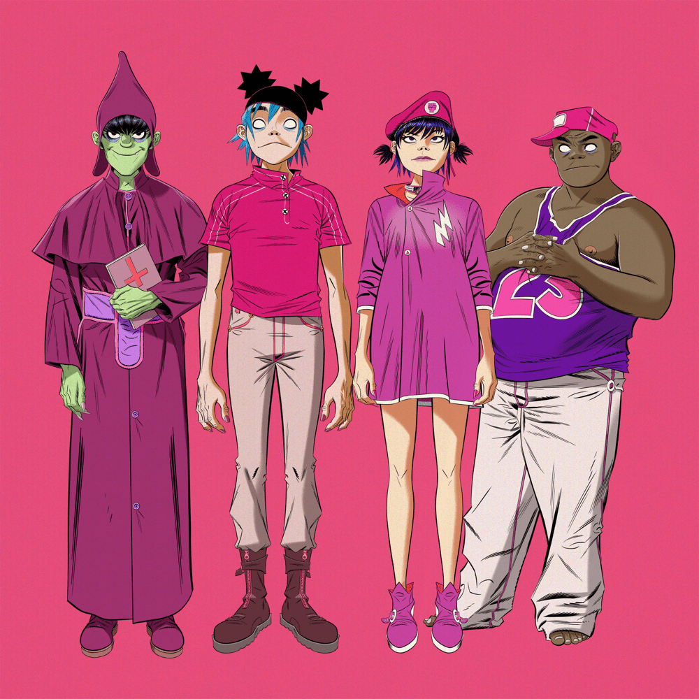Album cover art for "Cracker Island" by Gorillaz & Thundercat