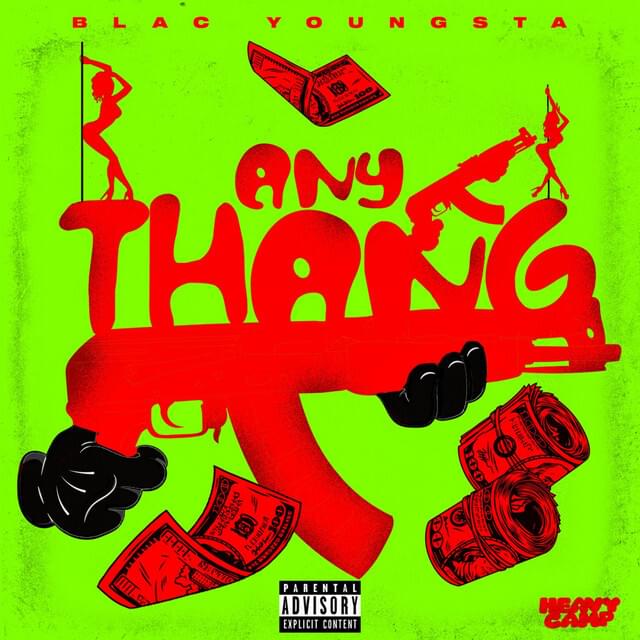 Album cover art for "Anythang" by Blac Youngsta