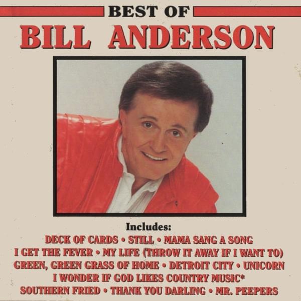 Album cover art for "Deck of Cards" by Bill Anderson