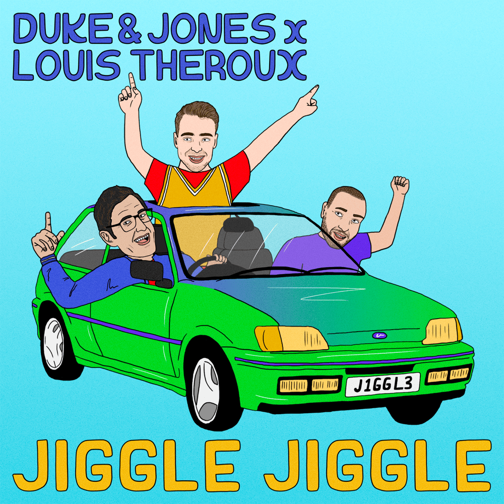 Album cover art for "Jiggle Jiggle" by Duke & Jones