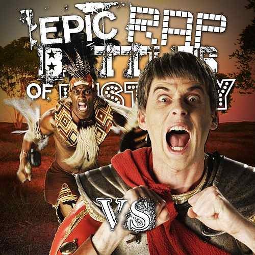 Album cover art for "Shaka Zulu vs Julius Caesar" by Epic Rap Battles of History & Nice Peter & DeStorm