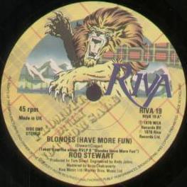 Album cover art for "Blondes (Have More Fun)" by Rod Stewart