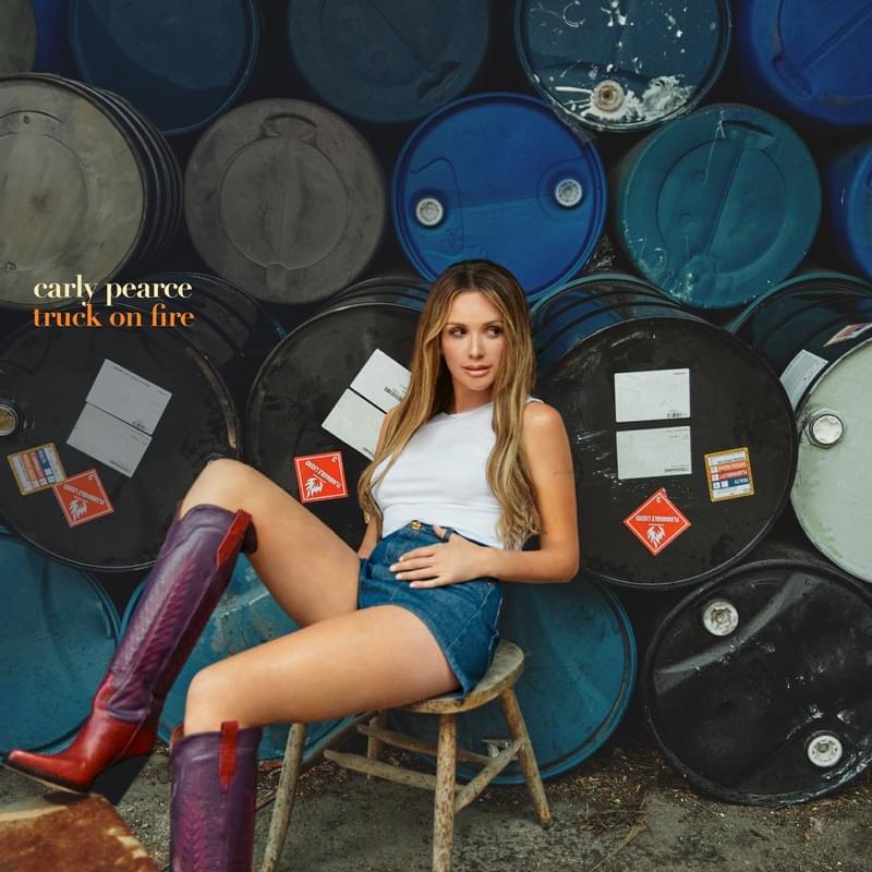 Album cover art for "truck on fire" by Carly Pearce