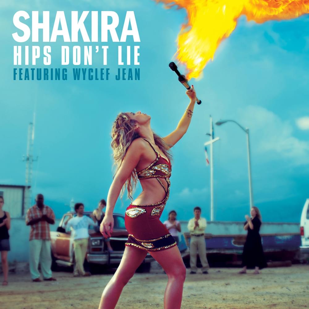 Album cover art for "Shakira - Hips Don’t Lie ft. Wyclef Jean (Tradução em Português)" by Genius Brasil Traduções