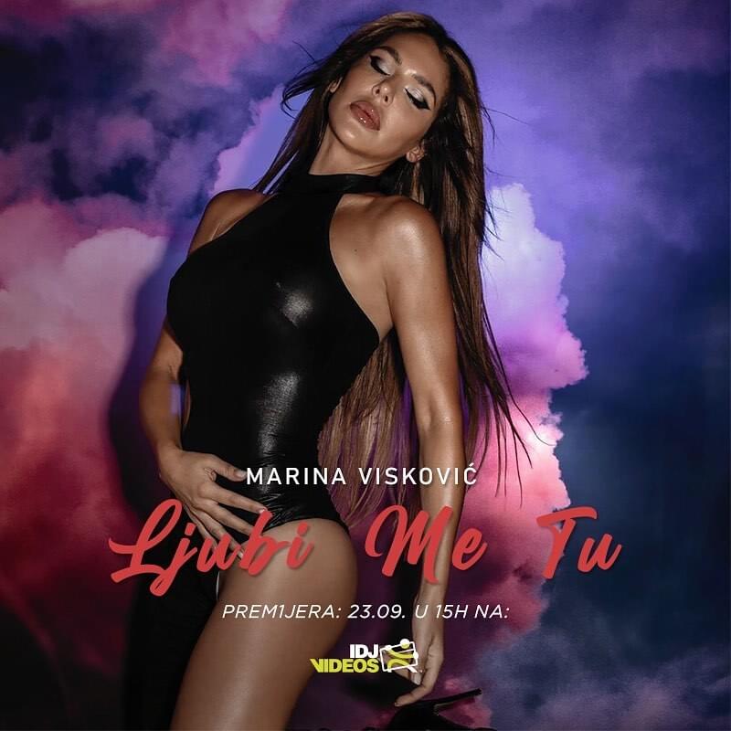 Album cover art for "Ljubi me tu" by Marina Visković