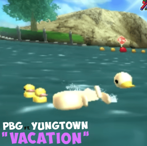 Album cover art for "Vacation" by PeanutButterGamer & Yungtown
