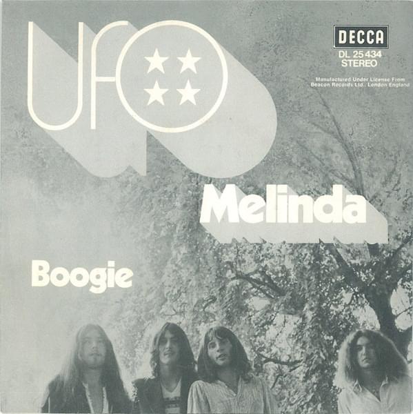 Album cover art for "(Come Away) Melinda" by UFO