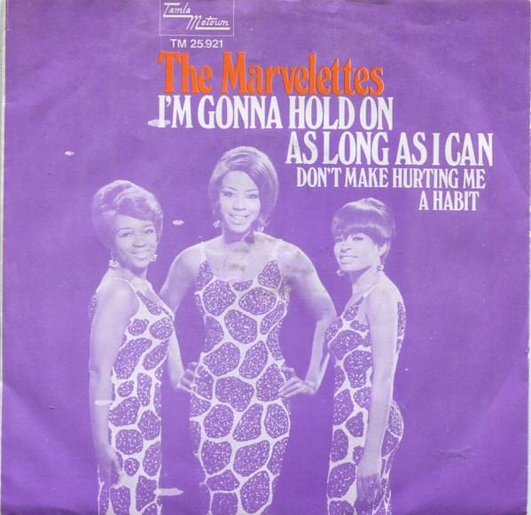 Album cover art for "I’m Gonna Hold On As Long As I Can" by The Marvelettes