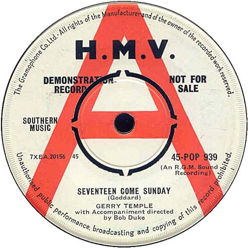 Seventeen Come Sunday by Gerry Temple