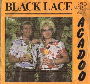 Album cover art for "Agadoo" by Black Lace