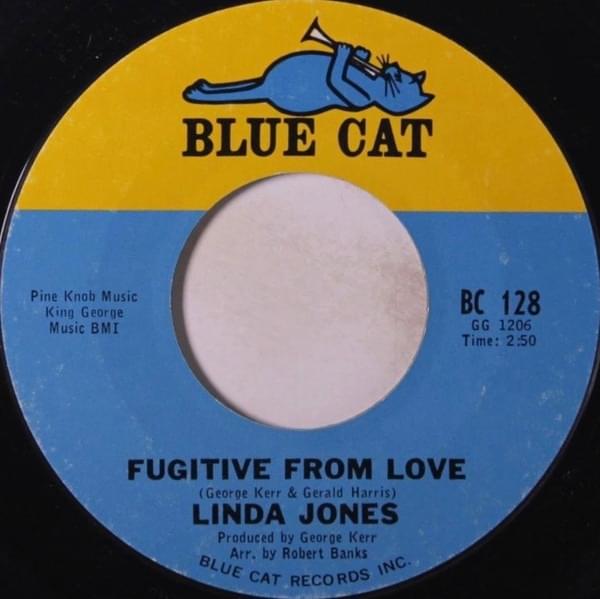 Album cover art for "Fugitive From Love" by Linda Jones
