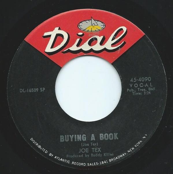 Album cover art for "Buying A Book" by Joe Tex