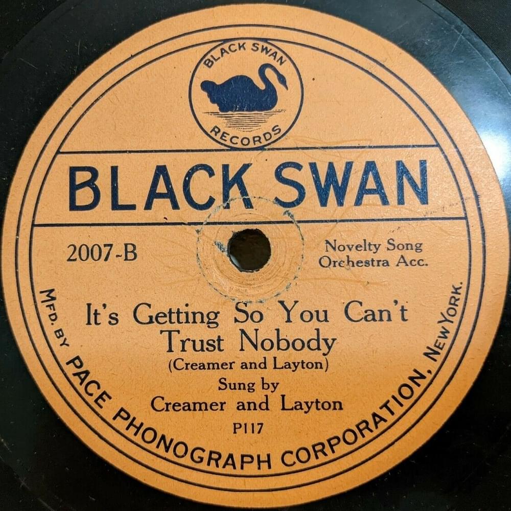It’s Getting So You Can’t Trust Nobody by Creamer and Layton