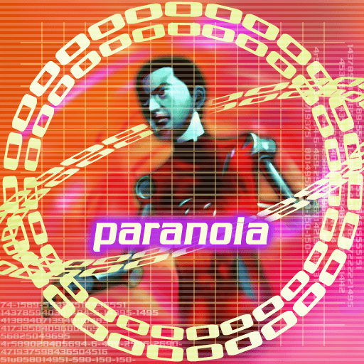 Album cover art for "PARANOiA" by 180 (D.D.R.)