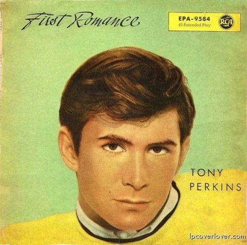 Album cover art for "First Romance" by Anthony Perkins