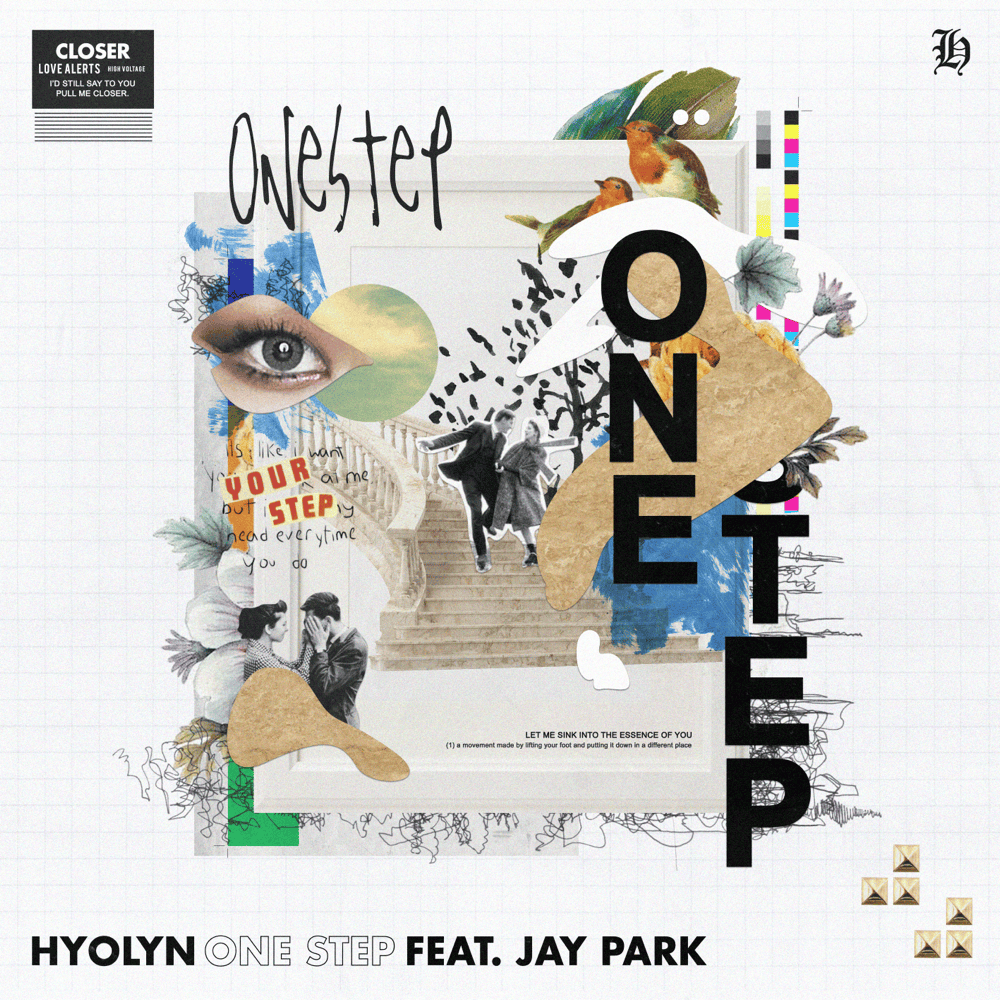 Album cover art for "One Step" by HYOLYN (효린) & Jay Park (박재범)