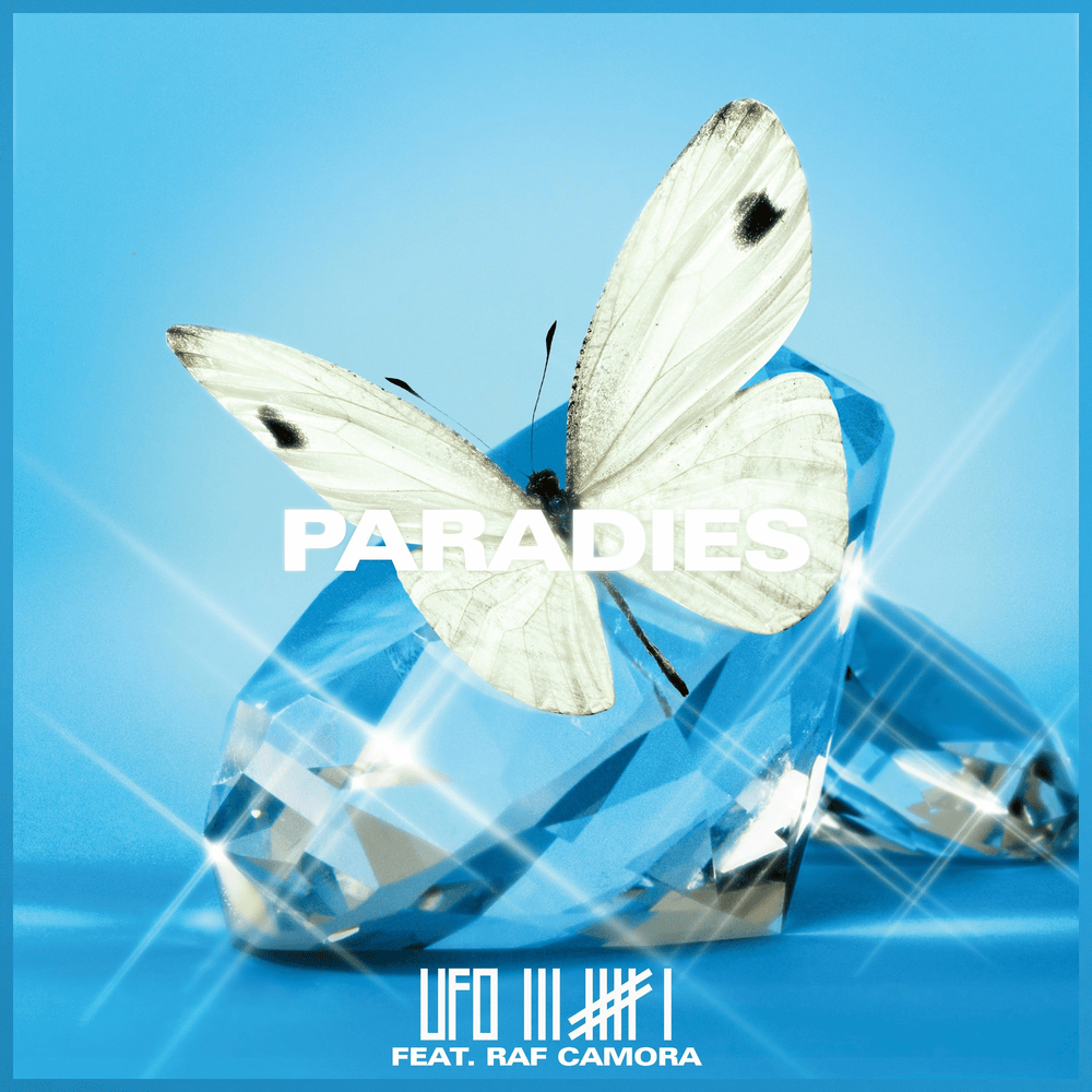 Album cover art for "Paradies" by Ufo361 & RAF Camora