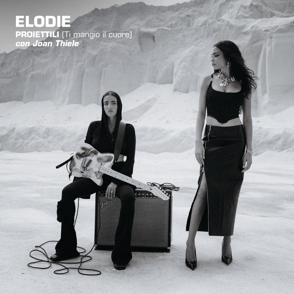 Album cover art for "Proiettili (Ti mangio il cuore)" by Elodie & Joan Thiele