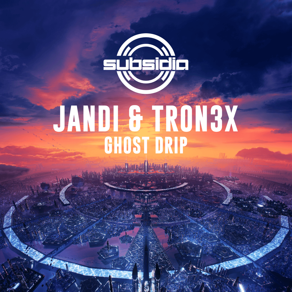 Album cover art for "Ghost Drip" by Jandi & TRON3X