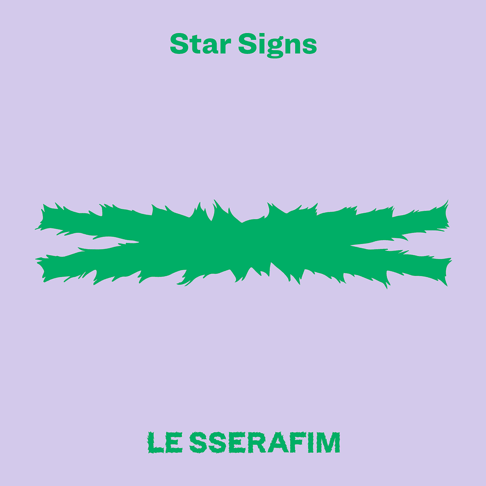 Album cover art for "Star Signs" by LE SSERAFIM