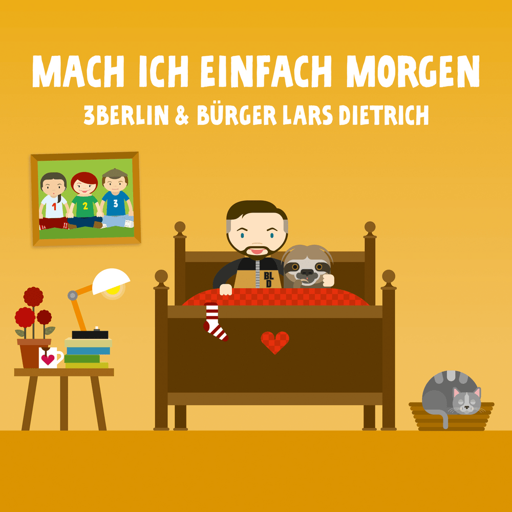 Album cover art for "Mach ich einfach morgen" by 3Berlin
