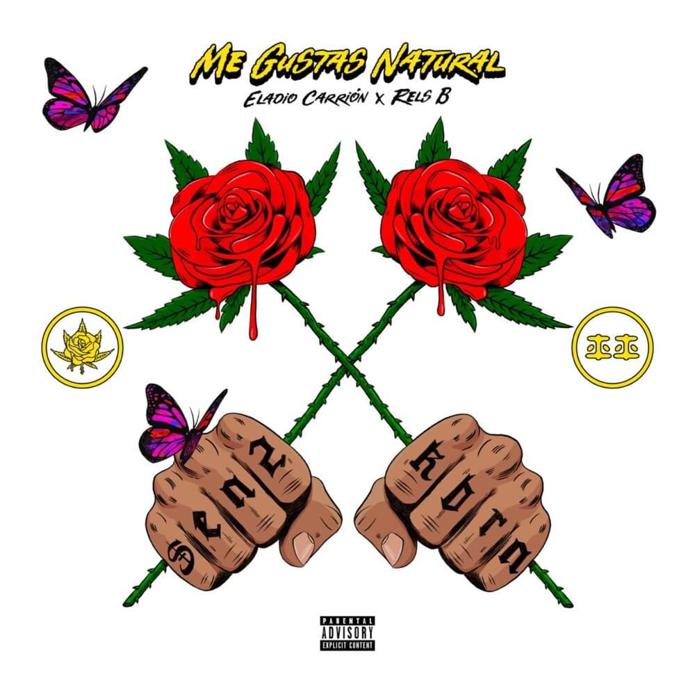 Album cover art for "Me Gustas Natural" by Eladio Carrión