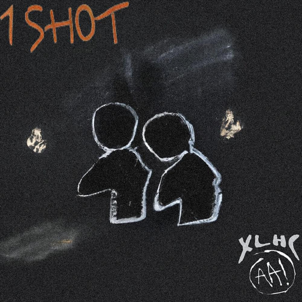 Album cover art for "1shot" by Anxiety Attacks! & Extra Large Holiday Card