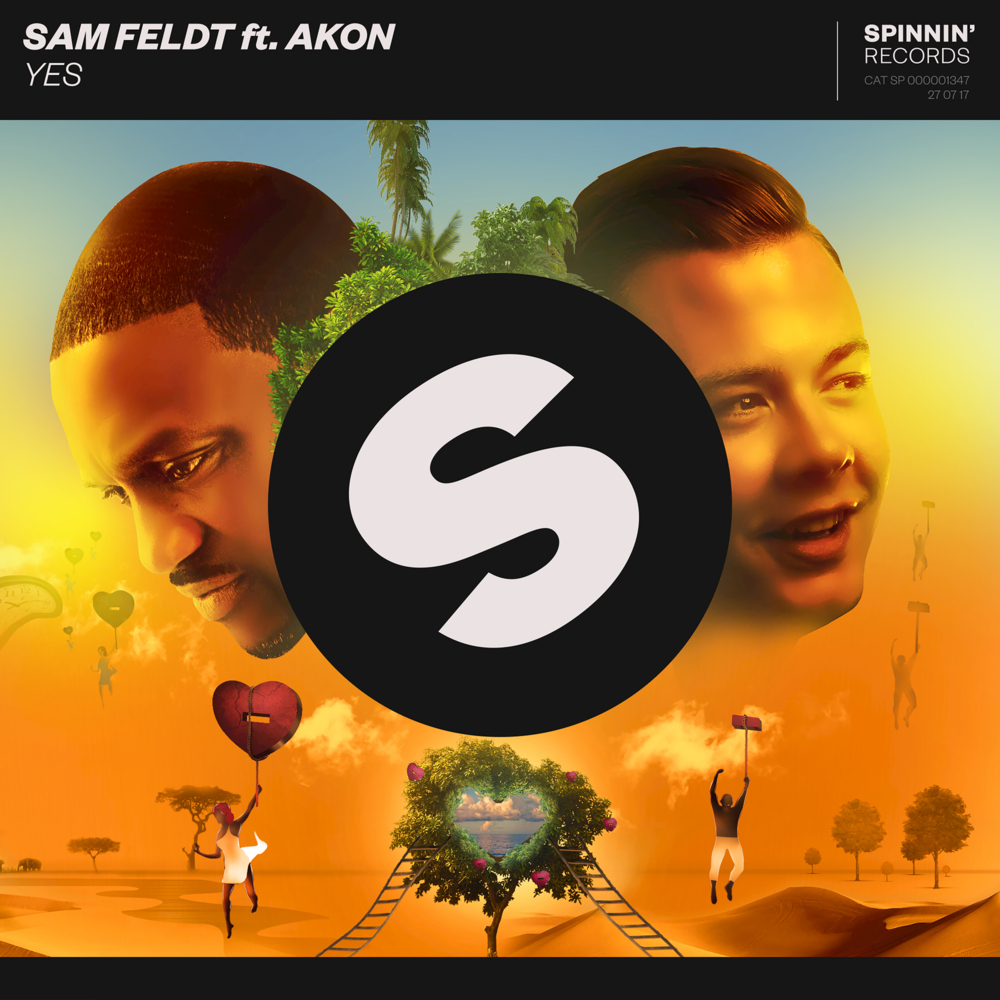 Album cover art for "Yes" by Sam Feldt & Akon
