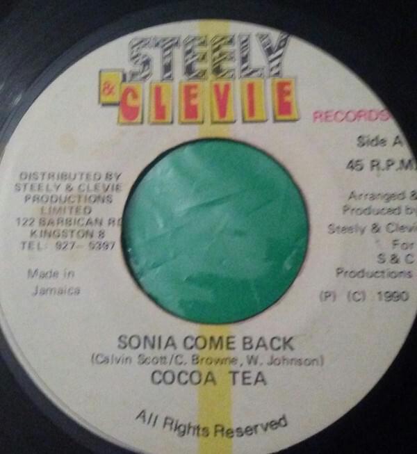 Album cover art for "Sonia Come Back" by Cocoa Tea