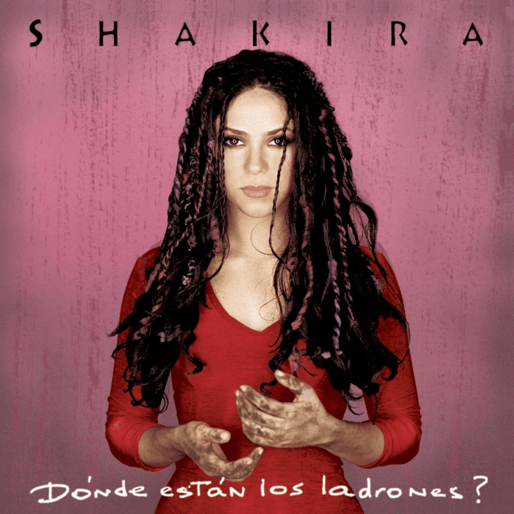 Album cover art for "Dónde Están los Ladrones" by Shakira
