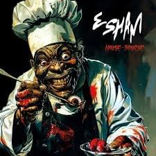 Album cover art for "Φλόγες Ακούμπησαν Τον Ουρανό (Floges Akoumpisan Ton Ourano)" by Esham & Stretch Money