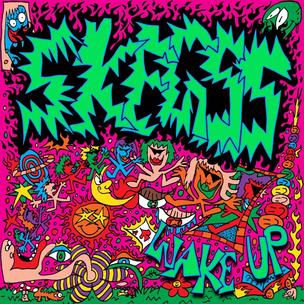 Album cover art for "Wake Up" by Skegss