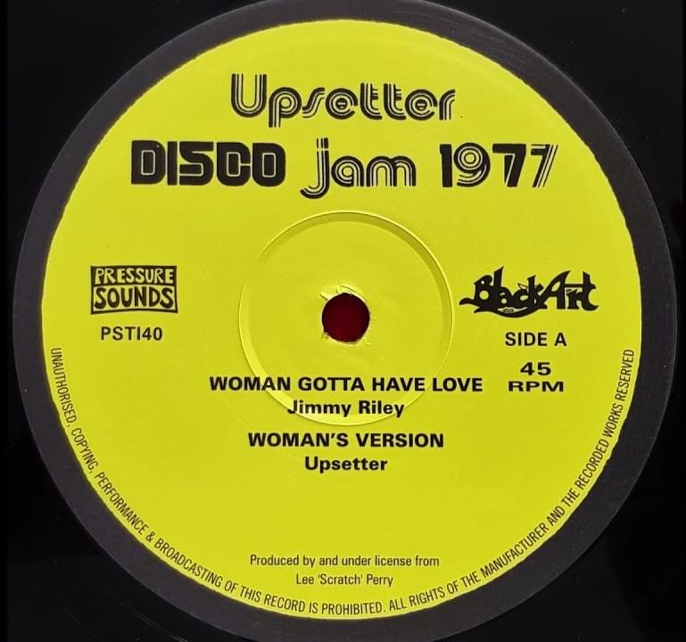Album cover art for "Woman Gotta Have Love" by Jimmy Riley