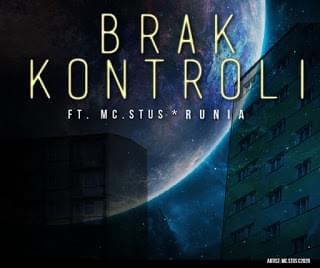 Album cover art for "Brak kontroli" by Szpiegowsky & Runia & Mc Stus