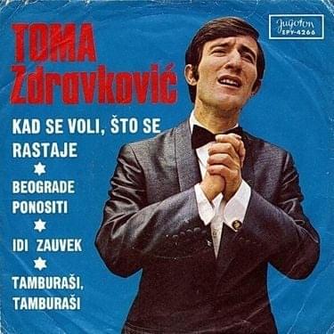 Album cover art for "Beograde Ponositi" by Toma Zdravković