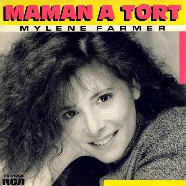 Album cover art for "Maman a tort" by Mylène Farmer