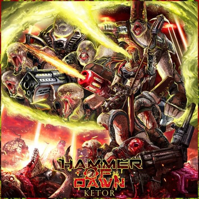 Album cover art for "The Palace of the Kantus" by Hammer of Dawn