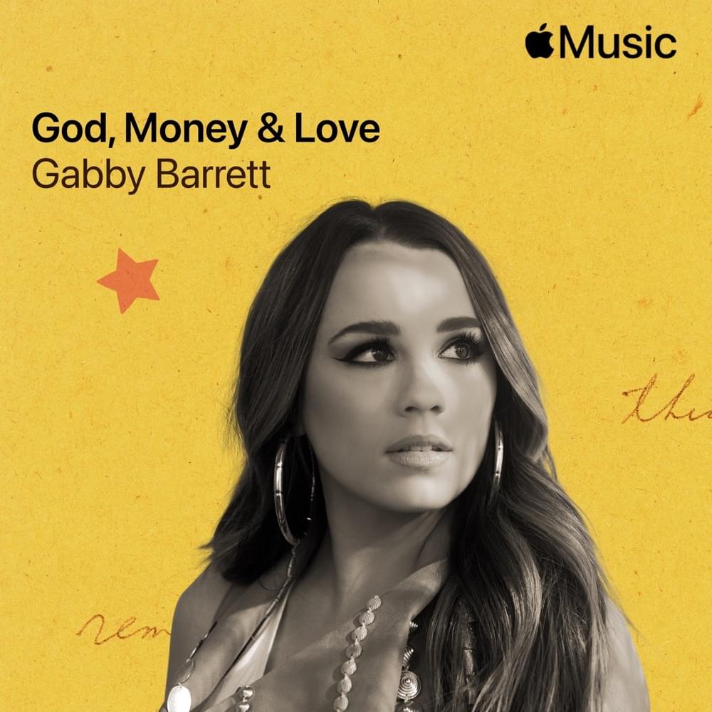 Album cover art for "God, Money & Love" by Gabby Barrett