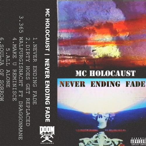 Album cover art for "ALONE AGAIN" by MC Holocaust