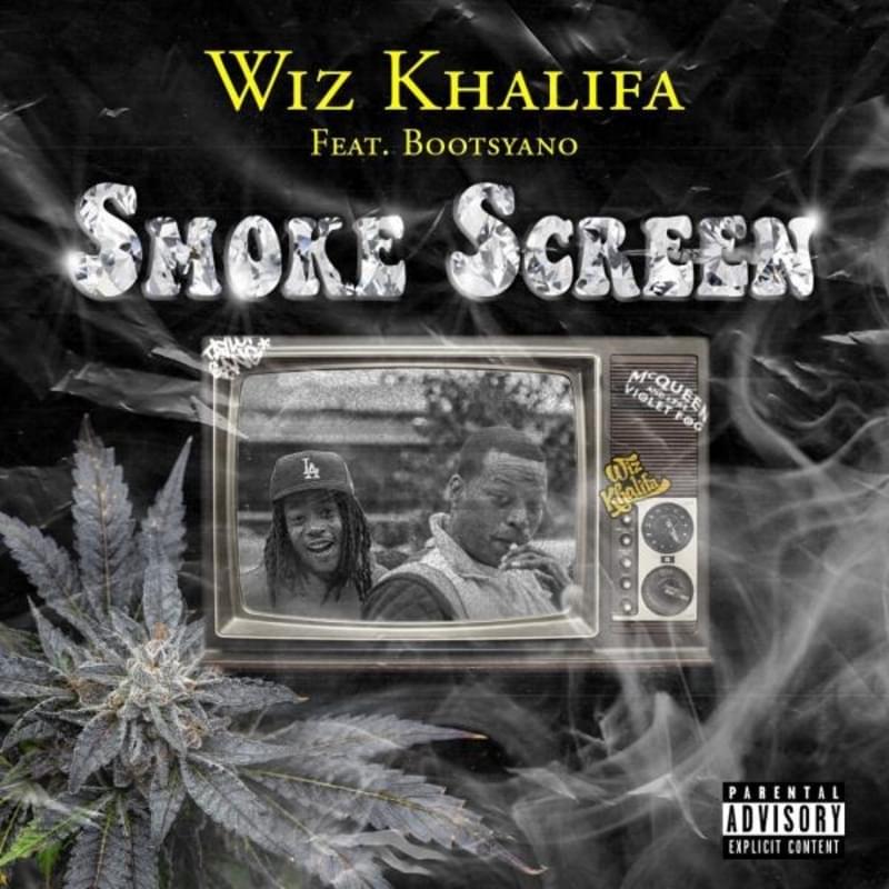 Album cover art for "Smoke Screen (That’s Us)" by Wiz Khalifa & Bootsyano