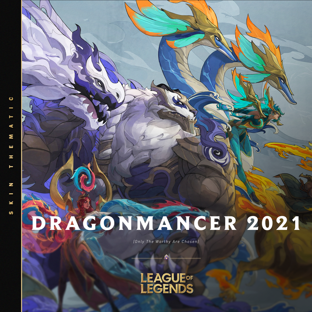 Album cover art for "Dragonmancer - 2021" by League of Legends