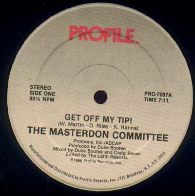 Get Off My Tip! by The Masterdon Committee