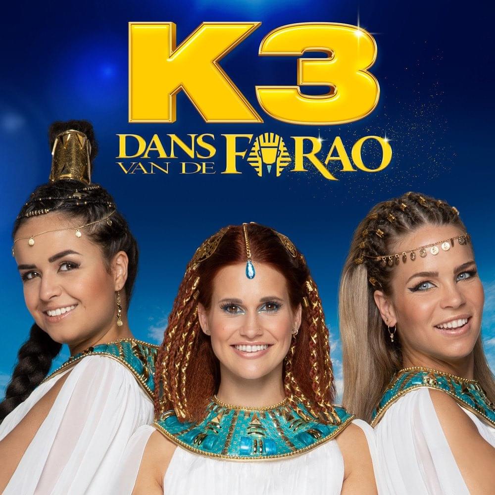 Album cover art for "Dans van de farao" by K3