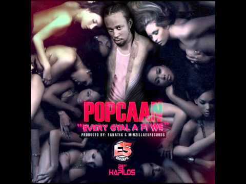 Album cover art for "Every Gyal a Fi We" by Popcaan