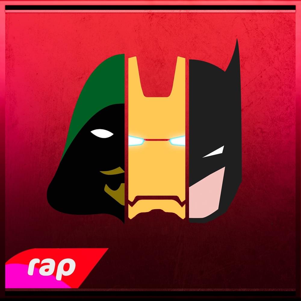 Album cover art for "Rap do Homem de Ferro, Batman e Arqueiro Verde: Sem Poderes (Nerd Hits)" by 7 Minutoz