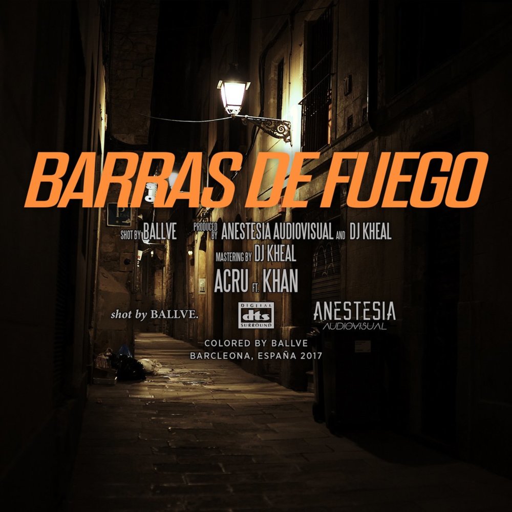 Album cover art for "Barras de Fuego" by Acru